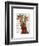 Giraffes and Bow-Fab Funky-Framed Art Print