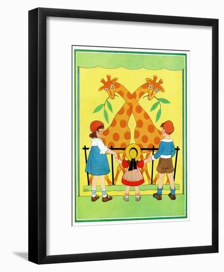 Giraffes - Child Life-Hazel Frazee-Framed Premium Giclee Print