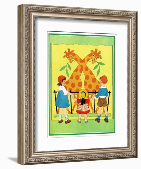Giraffes - Child Life-Hazel Frazee-Framed Giclee Print