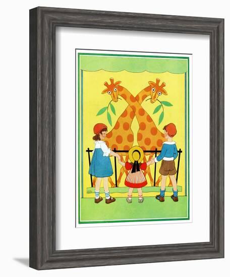 Giraffes - Child Life-Hazel Frazee-Framed Giclee Print