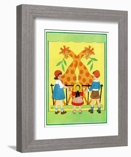 Giraffes - Child Life-Hazel Frazee-Framed Giclee Print