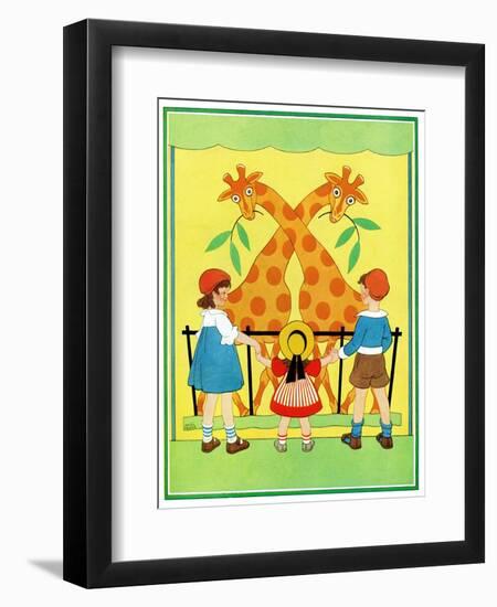 Giraffes - Child Life-Hazel Frazee-Framed Giclee Print