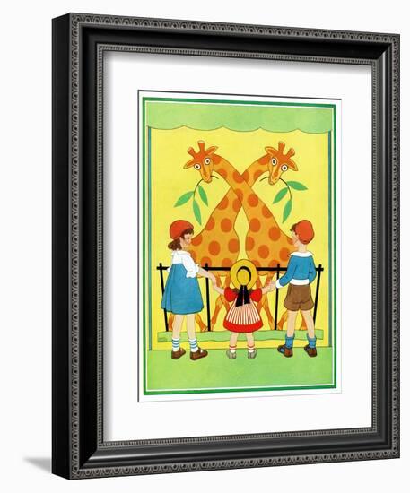 Giraffes - Child Life-Hazel Frazee-Framed Giclee Print