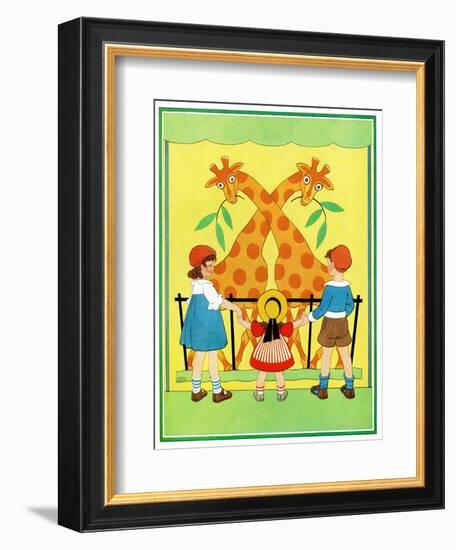 Giraffes - Child Life-Hazel Frazee-Framed Giclee Print