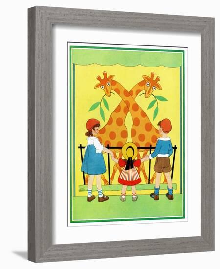 Giraffes - Child Life-Hazel Frazee-Framed Giclee Print