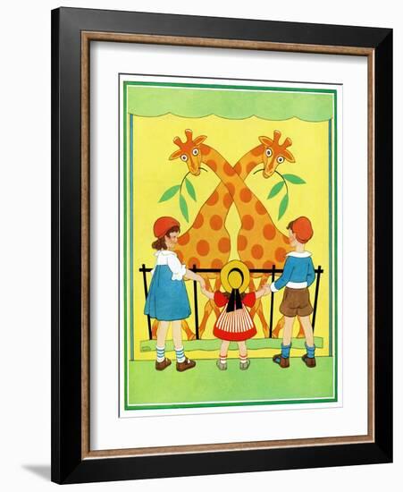 Giraffes - Child Life-Hazel Frazee-Framed Giclee Print