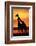 Giraffes Silhouettes at Sunset-null-Framed Photographic Print