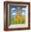 Giraffes-Linda Edwards-Framed Art Print