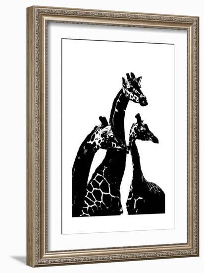 Giraffes-Alex Cherry-Framed Art Print