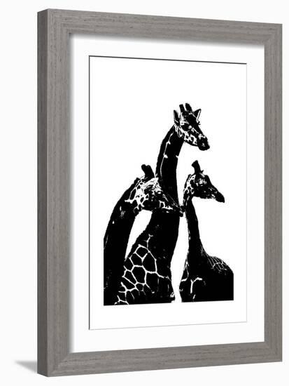 Giraffes-Alex Cherry-Framed Art Print