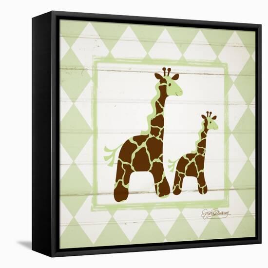 Giraffes-Sylvia Murray-Framed Stretched Canvas