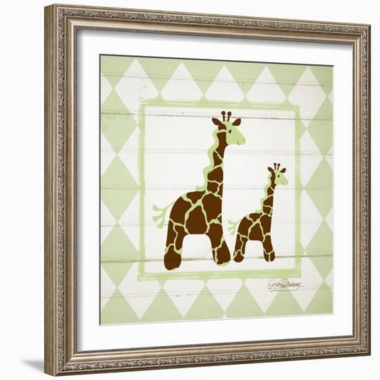 Giraffes-Sylvia Murray-Framed Art Print