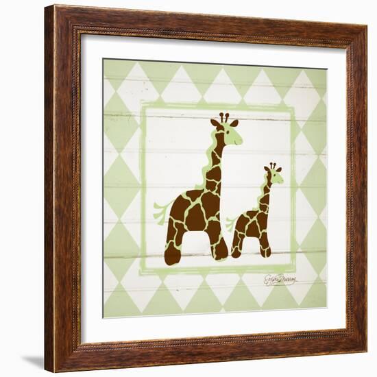 Giraffes-Sylvia Murray-Framed Art Print