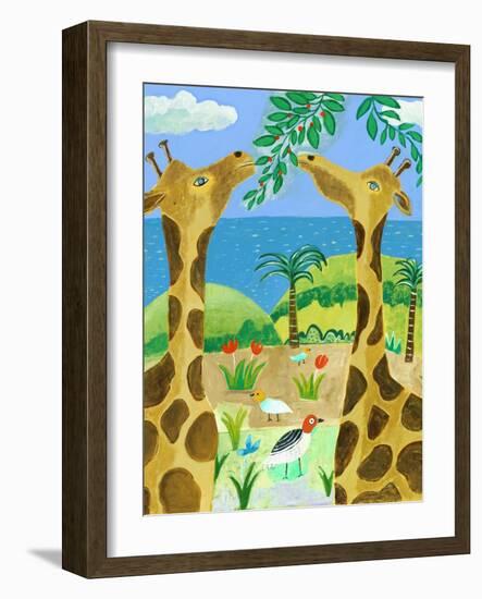 Giraffes-Nathaniel Mather-Framed Premium Giclee Print