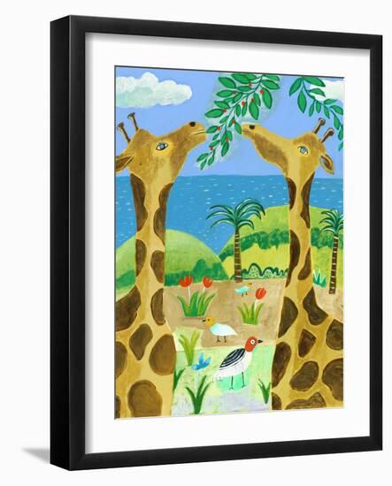 Giraffes-Nathaniel Mather-Framed Premium Giclee Print