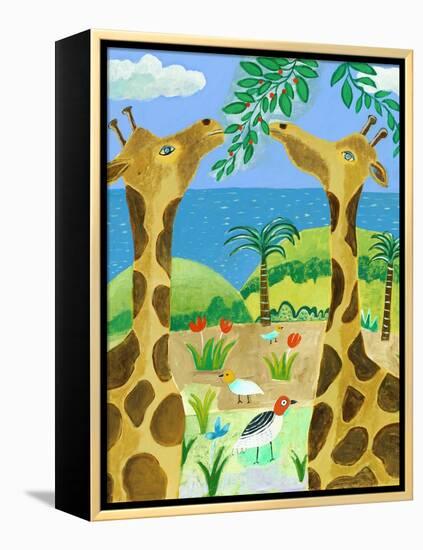 Giraffes-Nathaniel Mather-Framed Premier Image Canvas