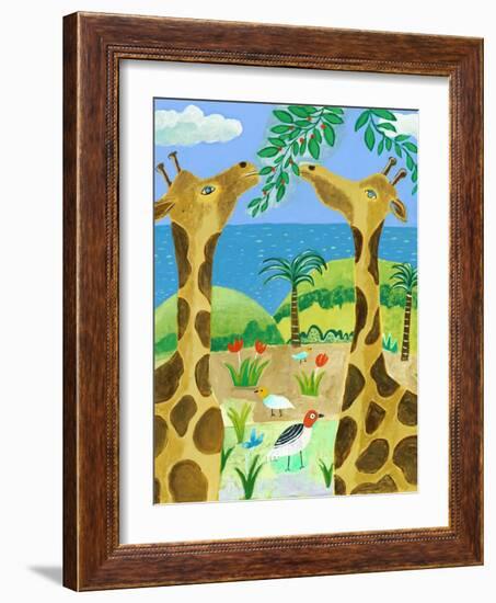 Giraffes-Nathaniel Mather-Framed Giclee Print