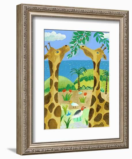 Giraffes-Nathaniel Mather-Framed Giclee Print