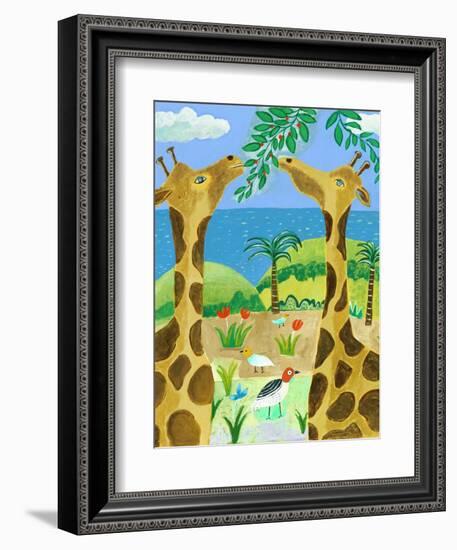 Giraffes-Nathaniel Mather-Framed Giclee Print