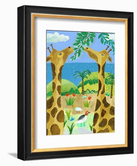 Giraffes-Nathaniel Mather-Framed Giclee Print