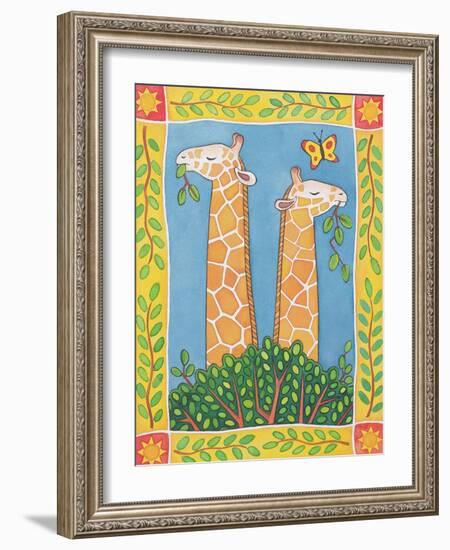 Giraffes-Cathy Baxter-Framed Giclee Print