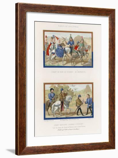 Girart Goes to the Tournament in Montarcis and Girart Finds Euriant's Ring-null-Framed Giclee Print