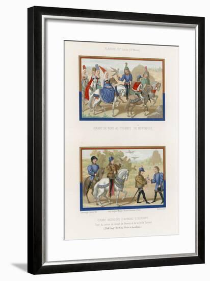 Girart Goes to the Tournament in Montarcis and Girart Finds Euriant's Ring-null-Framed Giclee Print