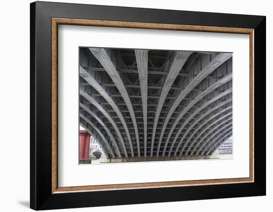 Girders of Blackfriars Bridge-Charles Bowman-Framed Photographic Print