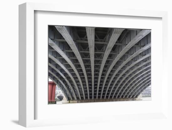 Girders of Blackfriars Bridge-Charles Bowman-Framed Photographic Print