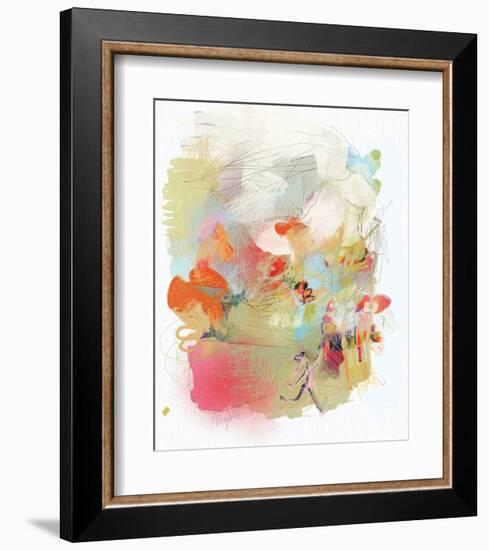 Girl Accomplishes Her Goal-Niya Christine-Framed Art Print