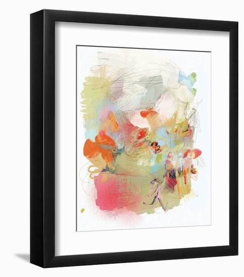 Girl Accomplishes Her Goal-Niya Christine-Framed Art Print