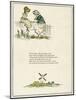 Girl and Boy Sitting on a Garden Wall-Kate Greenaway-Mounted Art Print