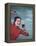 Girl and Guinness 1950s-Charles Woof-Framed Premier Image Canvas