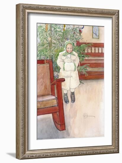 Girl and Rocking Chair, 1907-Carl Larsson-Framed Giclee Print