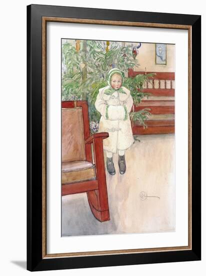 Girl and Rocking Chair, 1907-Carl Larsson-Framed Giclee Print