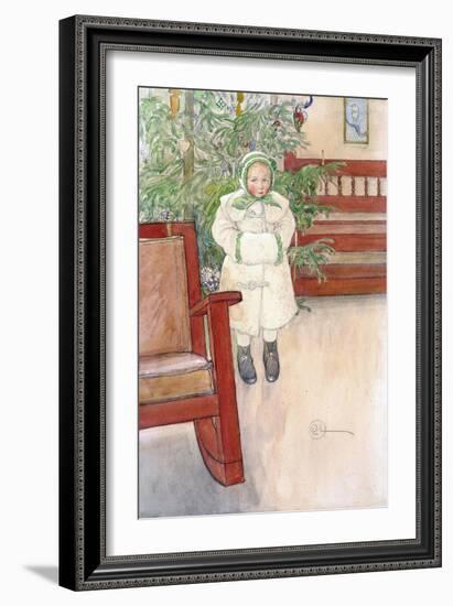 Girl and Rocking Chair, 1907-Carl Larsson-Framed Giclee Print