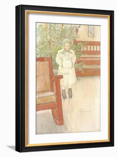 Girl and rocking chair. 1907-null-Framed Giclee Print