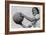 Girl and Volley Ball-Ansel Adams-Framed Art Print