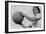 Girl and Volley Ball-Ansel Adams-Framed Art Print
