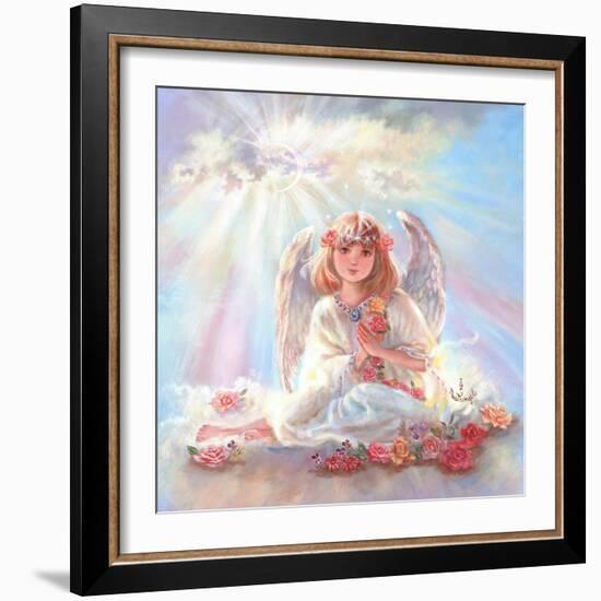 Girl Angel on Cloud-Judy Mastrangelo-Framed Giclee Print