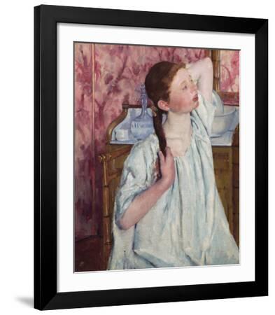 Girl Arranging Her Hair, 1886' Premium Giclee Print - Mary Stevenson Cassatt Girl Arranging Her Hair, 1886' Premium Giclee Print - Mary Stevenson Cassatt