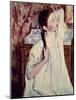 Girl Arranging Her Hair, 1886-Mary Cassatt-Mounted Giclee Print