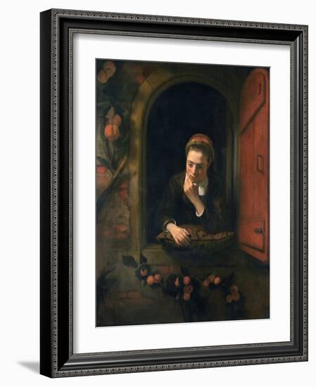 Girl at a Window, or 'The Daydreamer'-Nicholaes Maes-Framed Giclee Print