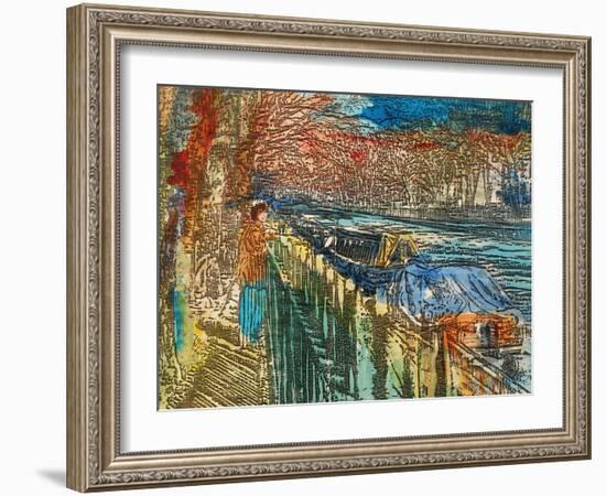 Girl at Little Venice-Brenda Brin Booker-Framed Giclee Print