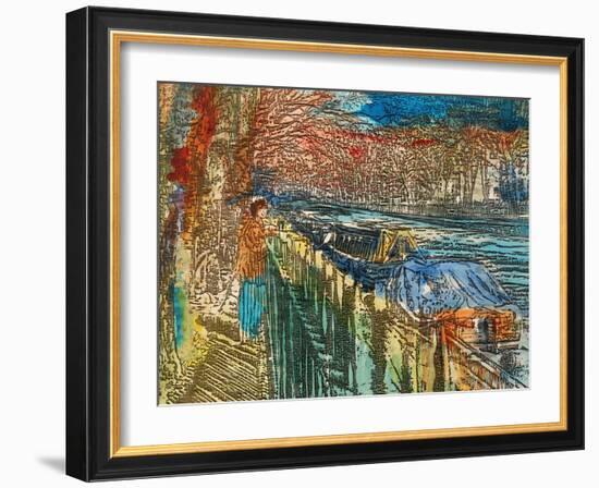 Girl at Little Venice-Brenda Brin Booker-Framed Giclee Print