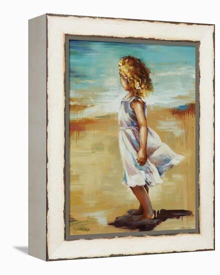 Girl at the Beach-Sydney Edmunds-Framed Premier Image Canvas