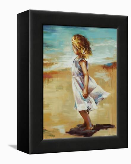 Girl at the Beach-Sydney Edmunds-Framed Premier Image Canvas