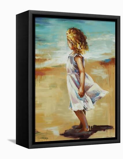 Girl at the Beach-Sydney Edmunds-Framed Premier Image Canvas