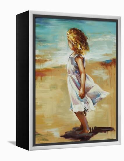 Girl at the Beach-Sydney Edmunds-Framed Premier Image Canvas