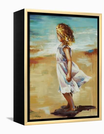 Girl at the Beach-Sydney Edmunds-Framed Premier Image Canvas